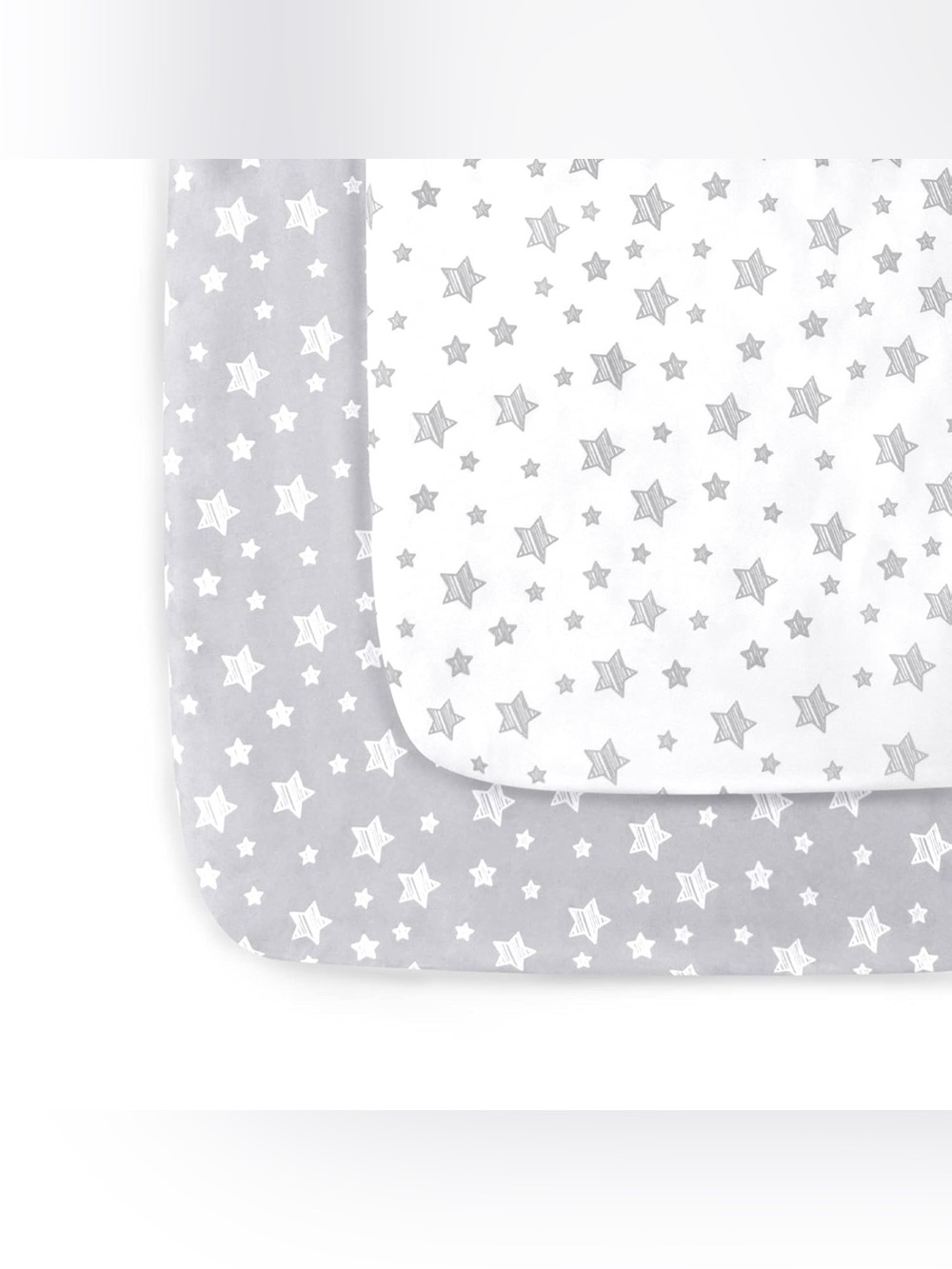 Pack and Play Sheets, 2 Pack Mini Crib Sheets NIB. Box is damaged